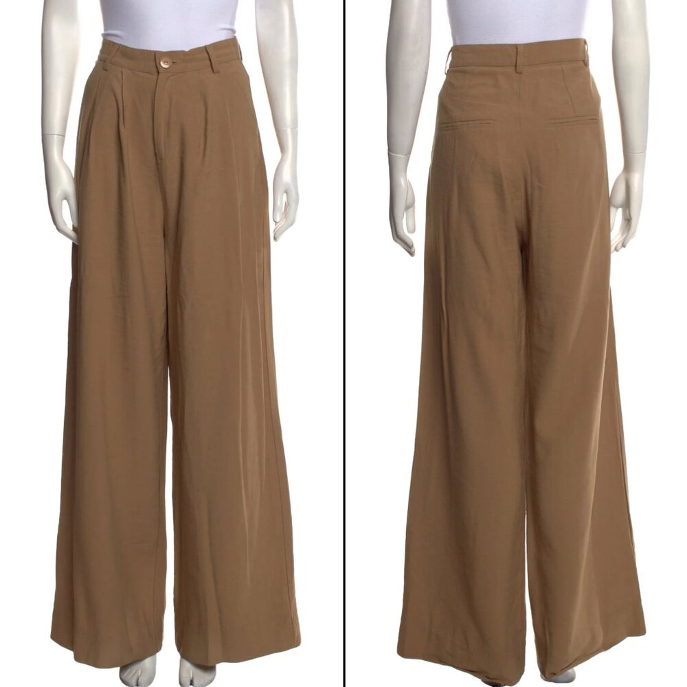 Nonchalant Fabi High Rise Wide Leg Pant Camel 27.5" waist